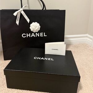 CHANEL Box and Shopping Bag Bundle